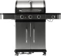 YATO GRILL GAZOWY 3+1, STAL NIERDZEWNA 11.2KW