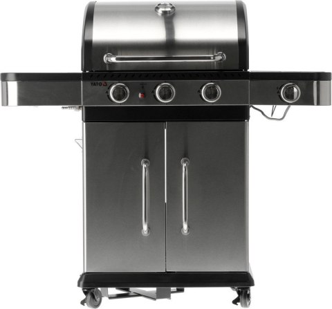 YATO GRILL GAZOWY 3+1, STAL NIERDZEWNA 11.2KW