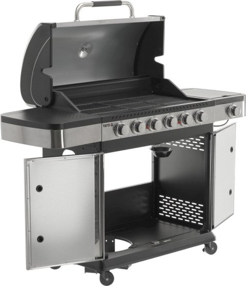 YATO GRILL GAZOWY 6+1 STAL NIERDZEWNA 20.2KW YATO GRILL GAZOWY 6+1 STAL NIERDZEWNA 20.2KW