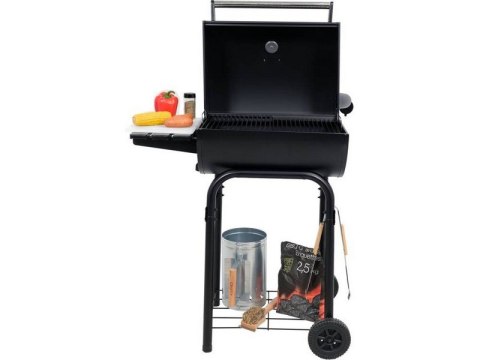 LUND GRILL WĘGLOWY Z POKRYWĄ, RUSZT 47*34CM LUND GRILL WĘGLOWY Z POKRYWĄ, RUSZT 47*34CM