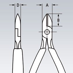 KNIPEX SZCZYPCE TNĄCE BOCZNE 125MM