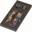 WERA WKŁADKA PIANKOWA Z KLUCZAMI TRZPIENIOWYMI, SET 1, 20 CZĘŚĆ