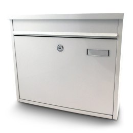 Bituxx Biała skrzynka na listy metalowa 360x320 mm montaż zewnętrzny Bituxx
