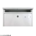 Bituxx Biała skrzynka na listy metalowa 360x320 mm montaż zewnętrzny Bituxx