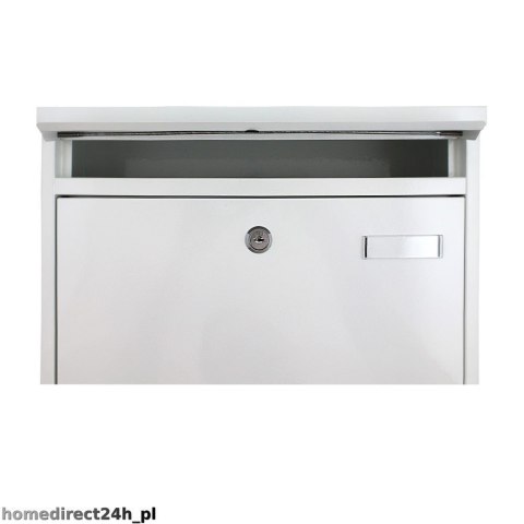 Bituxx Biała skrzynka na listy metalowa 360x320 mm montaż zewnętrzny Bituxx Bituxx Biała skrzynka na listy metalowa 360x320 mm montaż zewnętrzny Bituxx