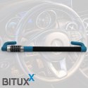 Bituxx Blokada Pedału Hamulca i Kierownicy Bituxx 78 cm Zamek Szyfrowy Stal