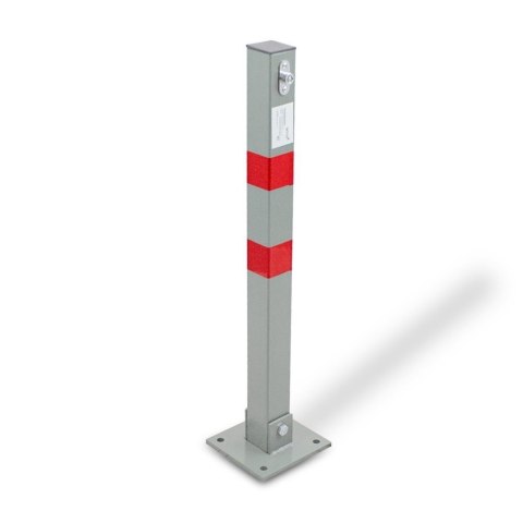 Bituxx Blokada parkingowa składana słupek parkingowy stalowy 65 cm zestaw 2 sztuki Bituxx Blokada parkingowa składana słupek parkingowy stalowy 65 cm zestaw 2 sztuki