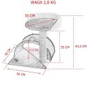 Bituxx Drapak dla kota Legowisko+Budka biało-brązowy 43cm