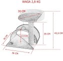 Bituxx Drapak dla kota Legowisko+Budka biało-siwy 43cm