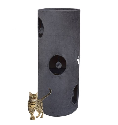 Bituxx Drapak/Tuba/ Wieża dla Kota 100cm Siwy Bituxx Drapak/Tuba/ Wieża dla Kota 100cm Siwy