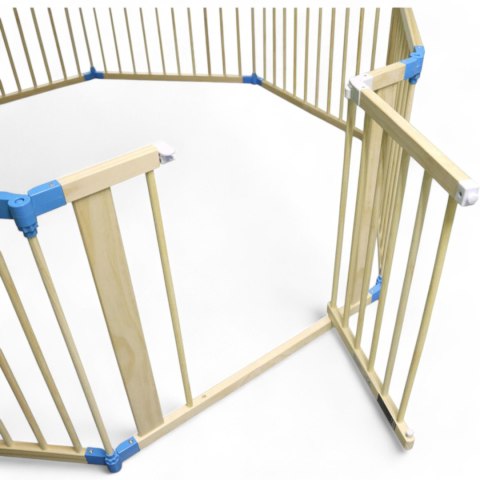 Bituxx Drewniany Kojec dla Dziecka Ø150 cm Naturalne Drewno Bezpieczny i Stabilny Bituxx Drewniany Kojec dla Dziecka Ø150 cm Naturalne Drewno Bezpieczny i Stabilny