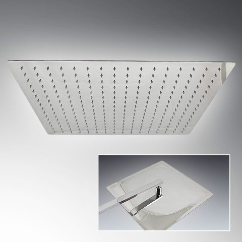 E-hurtownia Deszczownica 50 cm ultra-slim kwadratowa sufitowa