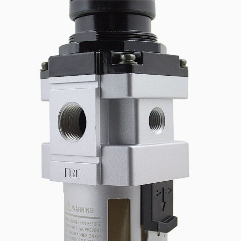 E-hurtownia Filtr sprężonego powietrza 1/2" z reduktorem ciśnienia i manometrem 10 bar E-hurtownia Filtr sprężonego powietrza 1/2" z reduktorem ciśnienia i manometrem 10 bar