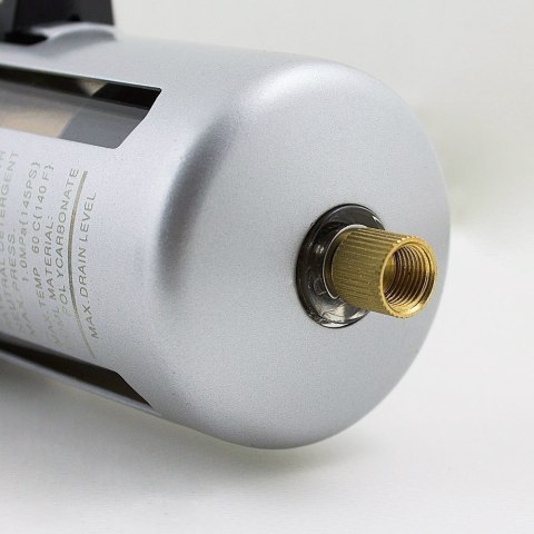 E-hurtownia Filtr sprężonego powietrza 1/2" z reduktorem ciśnienia i manometrem 10 bar E-hurtownia Filtr sprężonego powietrza 1/2" z reduktorem ciśnienia i manometrem 10 bar