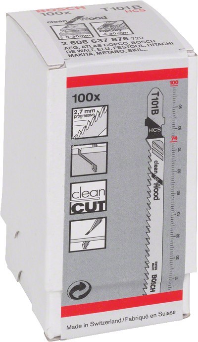 BOSCH BRZESZCZOT DO WYRZYNARKI T101B 100SZT. BOSCH BRZESZCZOT DO WYRZYNARKI T101B 100SZT.