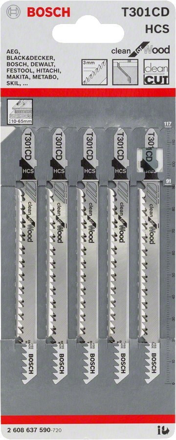 BOSCH BRZESZCZOT DO WYRZYNARKI T301CD 5SZT. BOSCH BRZESZCZOT DO WYRZYNARKI T301CD 5SZT.