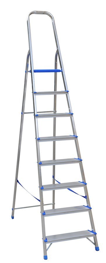 DRABEX DRABINA ALUMINIOWA WOLNOSTOJĄCA 250CM 7 STOPNI + PODEST DRABEX DRABINA ALUMINIOWA WOLNOSTOJĄCA 250CM 7 STOPNI + PODEST