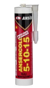 ANSER KLEJ MONTAŻOWY TUBA 310ML ANSER KLEJ MONTAŻOWY TUBA 310ML