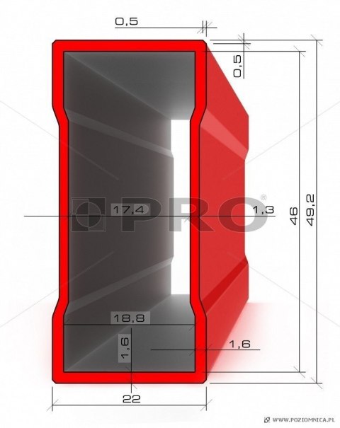 PRO POZIOMICA MALOWANA WSKAŹNIK POZIOMU I PIONU 30CM PRO POZIOMICA MALOWANA WSKAŹNIK POZIOMU I PIONU 30CM