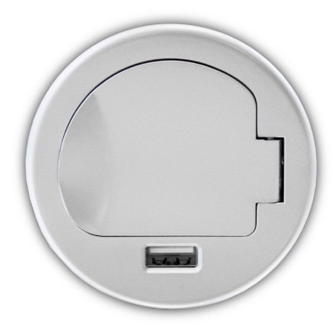 BITUXX® GNIAZDO CHOWANE WPUSZCZANE W BLAT OKRĄGŁE Z USB BITUXX® GNIAZDO CHOWANE WPUSZCZANE W BLAT OKRĄGŁE Z USB