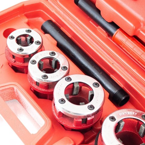 Bituxx Gwintownik do Rur Stalowych 7 elem. 1-1/4", 1", 3/4", 1/2", Bituxx Gwintownik do Rur Stalowych 7 elem. 1-1/4", 1", 3/4", 1/2",