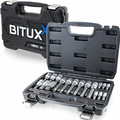 Bituxx KLUCZE IMBUSOWE NASADKI 1/2" 1/4" ZESTAW
