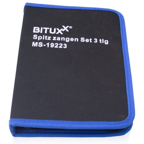 Bituxx Komplet Szczypiec Półokrągłe Uniwersalne Boczne Gumowany Uchwyt Torba w Zestawie Bituxx Komplet Szczypiec Półokrągłe Uniwersalne Boczne Gumowany Uchwyt Torba w Zestawie