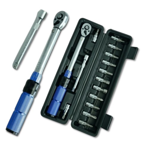 E-hurtownia Klucz dynamometryczny rowerowy 2-24 Nm 1/4" zestaw nasadek 15 elementów E-hurtownia Klucz dynamometryczny rowerowy 2-24 Nm 1/4" zestaw nasadek 15 elementów