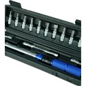 E-hurtownia Klucz dynamometryczny rowerowy 2-24 Nm 1/4" zestaw nasadek 15 elementów
