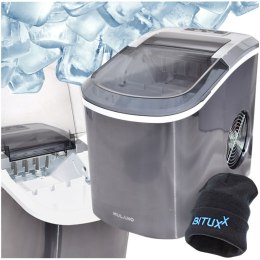 MULANO Kostkarka do lodu szara 10-12kg/24h szybka elegancka na imprezy Na Prezent
