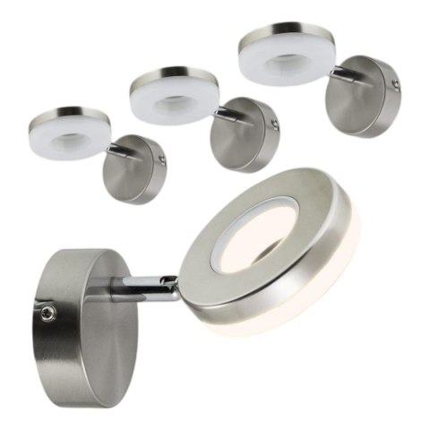Bituxx LAMPA ŚCIENNA LED RING 5W STAL NIERDZEWNA NOWOCZESNY DESIGN KLASA A+