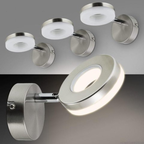 Bituxx LAMPA ŚCIENNA LED RING 5W STAL NIERDZEWNA NOWOCZESNY DESIGN KLASA A+ Bituxx LAMPA ŚCIENNA LED RING 5W STAL NIERDZEWNA NOWOCZESNY DESIGN KLASA A+