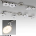 Bituxx Lampa Sufitowa LED 4x LED RING 20W Stal Nierdzewna Klasa A+ Nowoczesna