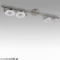 Bituxx Lampa Sufitowa LED 4x LED RING 20W Stal Nierdzewna Klasa A+ Nowoczesna