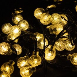 Bituxx Łańcuch Solarny 10m 60x LED Ciepłe Światło Wodoodporne IP65 Girlanda Bituxx