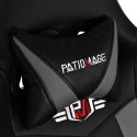 PATIOMAGE Krzesło gamingowe obrotowe dla gracza szare
