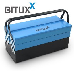 Bituxx Metalowa Stalowa Walizka Narzędziowa 51x24x24cm Trwała i Funkcjonalna