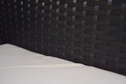 LACESTONE Meble Ogrodowe Technorattan 2 Fotele Stolik Sofa Poduszki Beżowe Bituxx