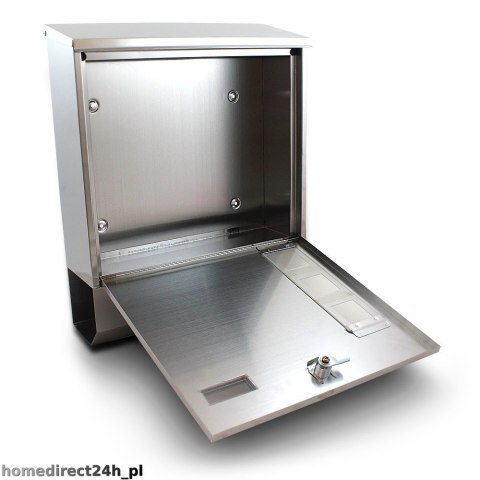 Bituxx NOWOCZESNA SKRZYNKA NA LISTY STAL INOX Z GAZETNIKIEM METALICZNA SOLIDNA Bituxx NOWOCZESNA SKRZYNKA NA LISTY STAL INOX Z GAZETNIKIEM METALICZNA SOLIDNA