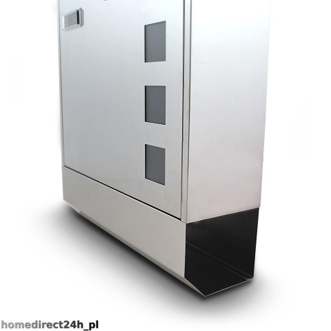 Bituxx NOWOCZESNA SKRZYNKA NA LISTY STAL INOX Z GAZETNIKIEM METALICZNA SOLIDNA Bituxx NOWOCZESNA SKRZYNKA NA LISTY STAL INOX Z GAZETNIKIEM METALICZNA SOLIDNA