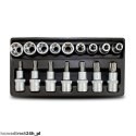 Bituxx Nasadki torx, bit, imbus 16 elementów - 1 sztuka