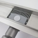 Bituxx ODPŁYW LINIOWY Befliesbar Z SYFONEM 50cm STAL NIERDZEWNA