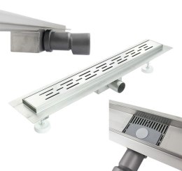 Bituxx Odpływ Liniowy 150cm Matrix Stal Nierdzewna Syfon Kratka Osadnik
