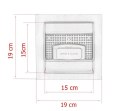 Bituxx Odpływ kwadratowy Minimalistyczny Ściek wodny 15x15