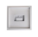 Bituxx Odpływ Prysznicowy Kwadratowy 25x25 cm Stal Nierdzewna Wyjmowany Syfon