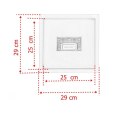 Bituxx Odpływ Prysznicowy Kwadratowy 25x25 cm Stal Nierdzewna Wyjmowany Syfon