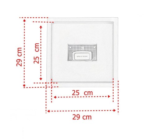 Bituxx Odp艂yw Prysznicowy Kwadratowy 25x25 cm Stal Nierdzewna Wyjmowany Syfon Bituxx Odp艂yw Prysznicowy Kwadratowy 25x25 cm Stal Nierdzewna Wyjmowany Syfon