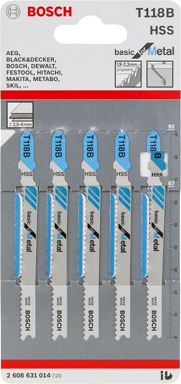 BOSCH BRZESZCZOT DO WYRZYNARKI T118B 5SZT. BOSCH BRZESZCZOT DO WYRZYNARKI T118B 5SZT.