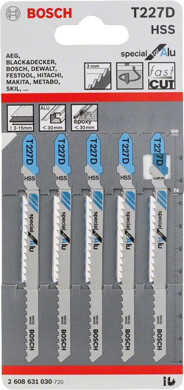 BOSCH BRZESZCZOT DO WYRZYNARKI T227D 5SZT. BOSCH BRZESZCZOT DO WYRZYNARKI T227D 5SZT.