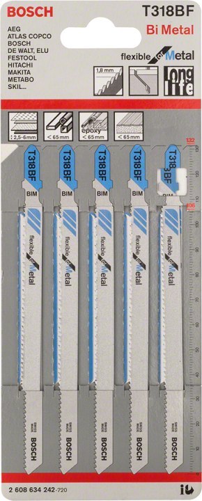 BOSCH BRZESZCZOT DO WYRZYNARKI T318BF 5SZT. BOSCH BRZESZCZOT DO WYRZYNARKI T318BF 5SZT.